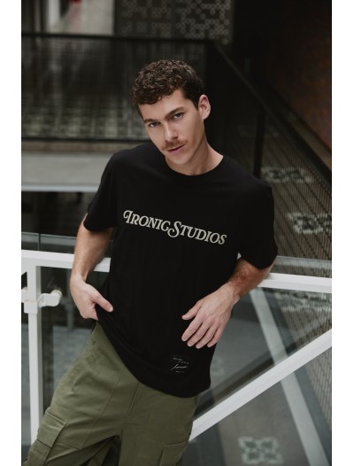 IRONIC STU BLACK TEE
