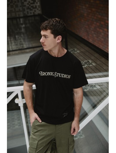 IRONIC STU BLACK TEE