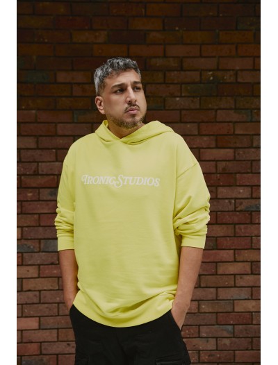 IRONIC HOODIE YELLOW STU