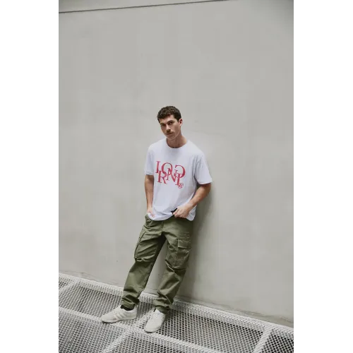IRONIC RET TEE RED