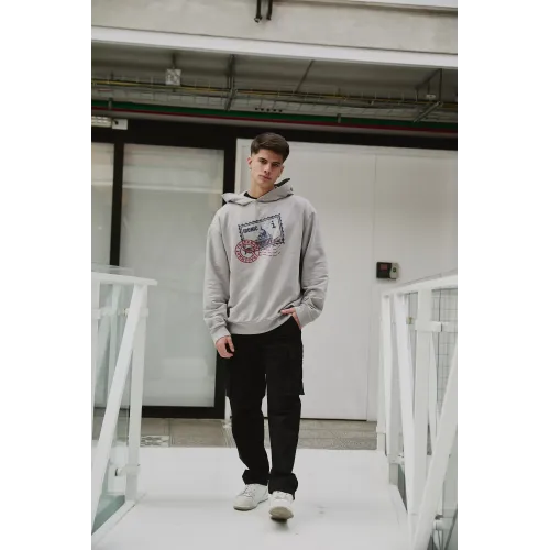 IRONIC SERPOTALE GREY HOODIE