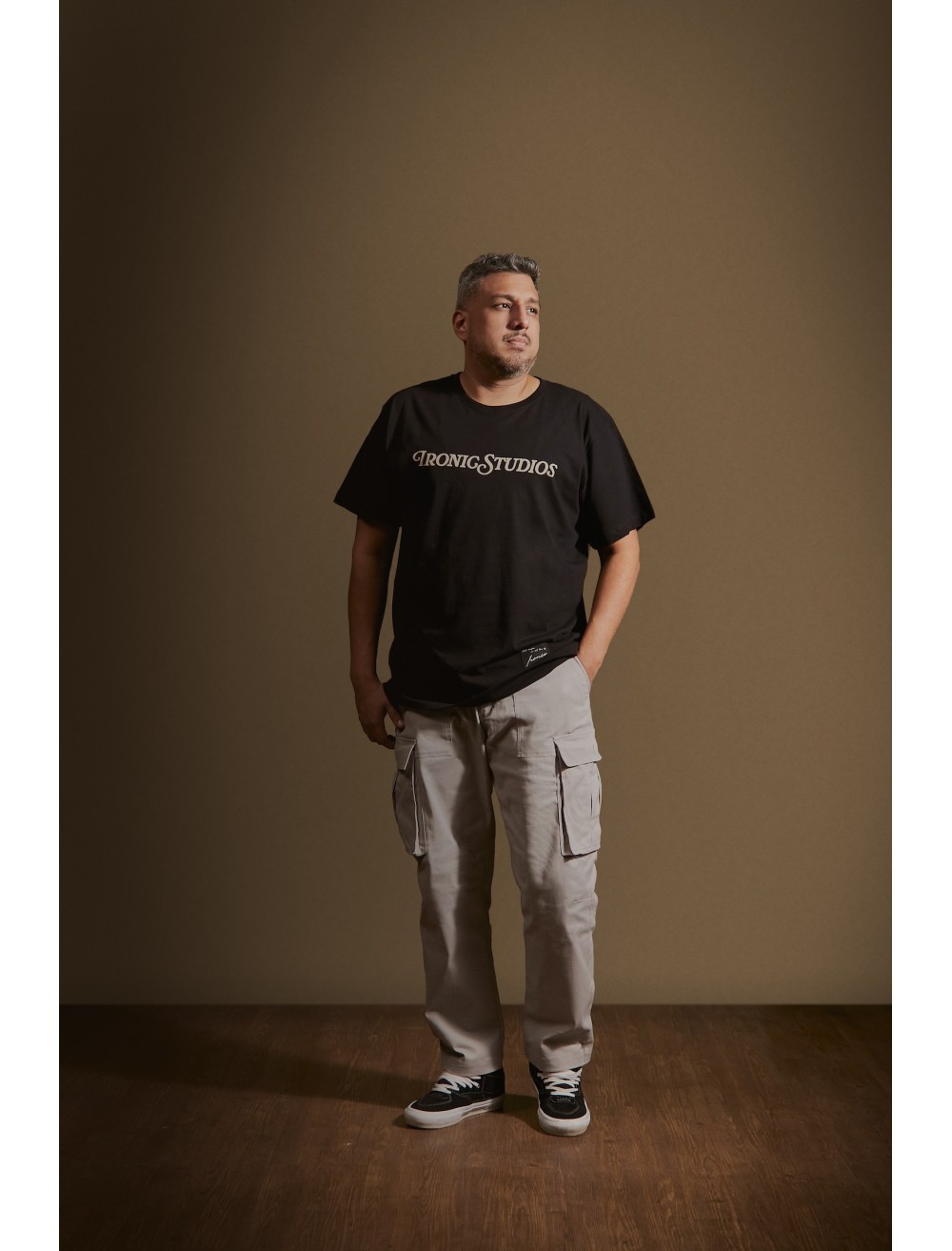 IRONIC STU BLACK TEE
